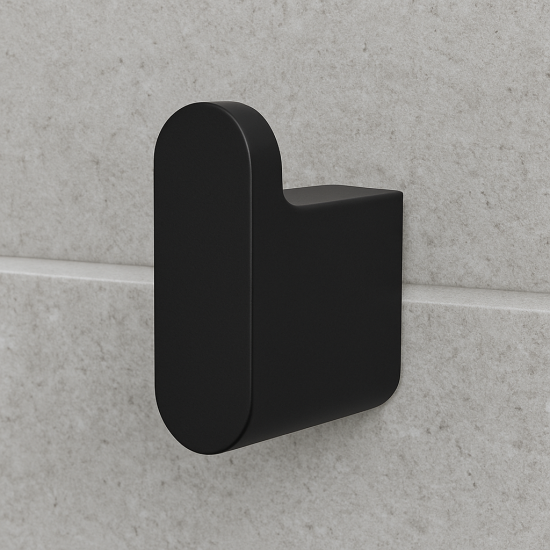 Stainless Steel Matte Black Robe Hook Towel Holder Wall Mounted Stainless Steel Matte Black Robe Hook Towel Holder Wall Mounted